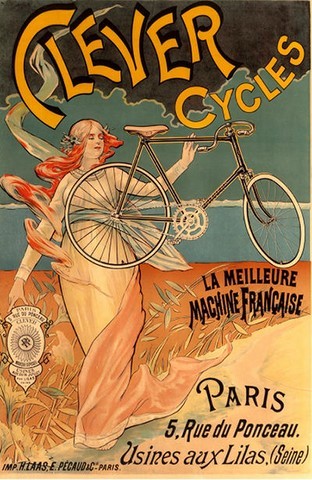 affiche vélo bicyclette clever