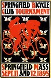 reproduction affiche ancienne vélo springfield
