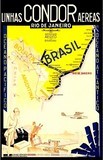 AFFICHE COMPAGNIE AERIENNE CONDOR