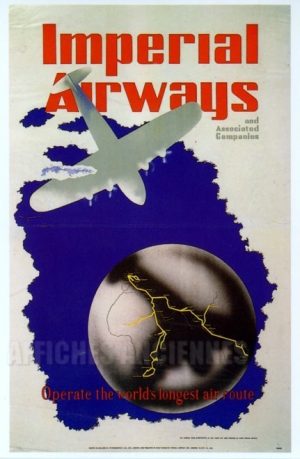 reproduction affiche ancienneIMPERIAL AIRWAYS