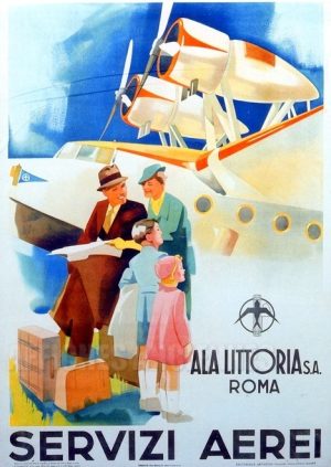 reproduction affiche ancienne ALA LITTORIA ROMA