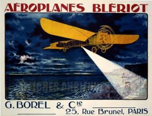 reproduction affiche ancienne AEROPLANES BLERIOT