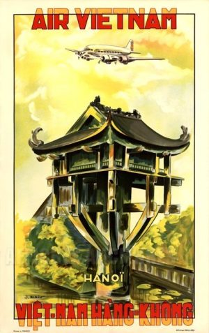 reproduction affiche ancienne AIR VIETNAM