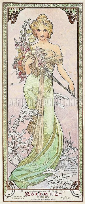 MUCHA LITHOGRAPHIE D'ART ROYER NANCY
