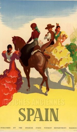 REPRODUCTION AFFICHE ANCIENNE SPAIN ESPAGNE