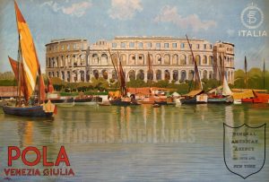 AFFICHE POLA VENISE GIULIA ITALIE