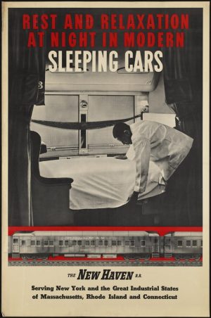 AFFICHE AMERIQUE DU NORD SLEEPING CARS
