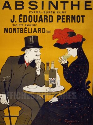 AFFICHE ABSINTHE EDOUARD PERNOT MONTBELIARD