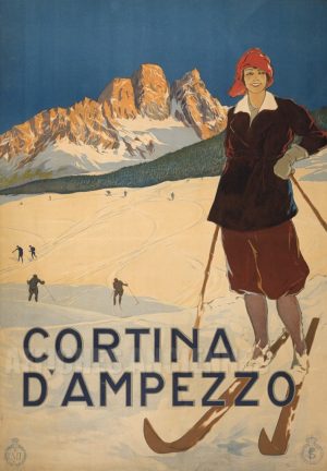 LE SKI A CORTINA D'AMPEZZO ITALIE