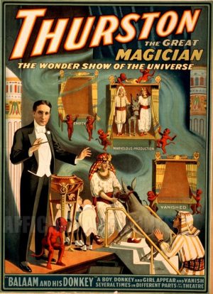 LE MAGICIEN THURSTON BALAAM ET SON ANE