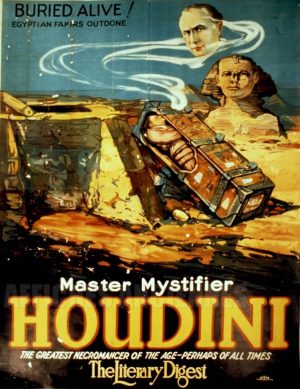 MAGIE HOUDINI ENTERRE VIVANT