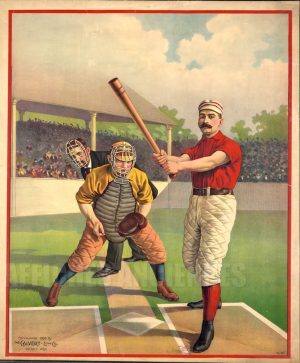AFFICHE AMERIQUE DU NORD BASE BALL