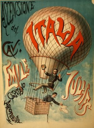 REPRODUCTION AFFICHE ANCIENNE MONFGOLFIERE