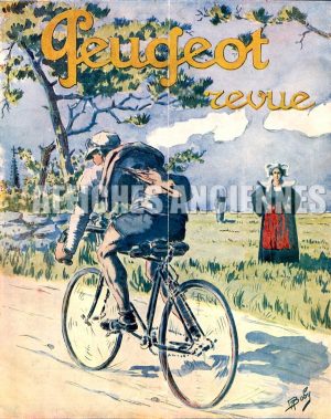 reproduction affiche ancienne vélo bicyclette peugeot