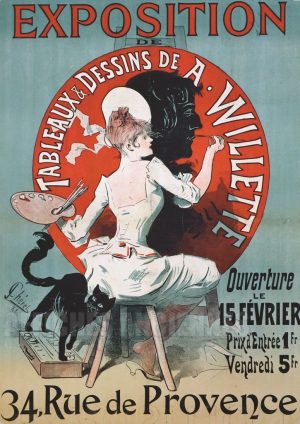 EXPOSITION WILLETTE PARIS CHAT NOIR