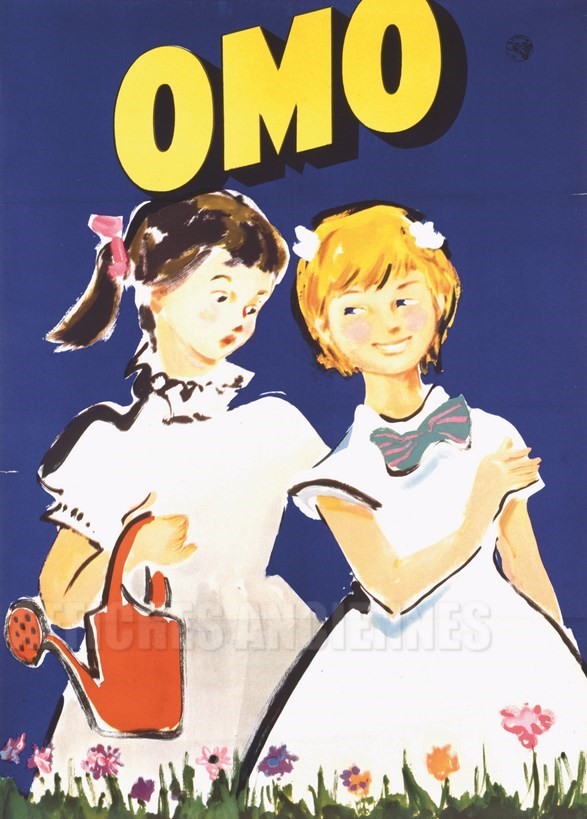 Omo - VINTAGE POSTER BANK - thème Hygiène, beauté, thermalisme - reproduction numérique d'affiche ancienne