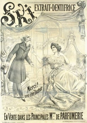 Merci Mon Cher Docteur - VINTAGE POSTER BANK - thème Hygiène, beauté, thermalisme - reproduction numérique d'affiche ancienne