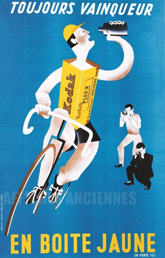 reproduction affiche ancienne Toujours Vainqueur - VINTAGE POSTER BANK - thème Sports- reproduction numérique d'affiche ancienne