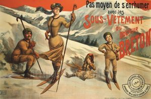 Sous-Vêtements du Dr. Breton - VINTAGE POSTER BANK - thème Mode - reproduction numérique d'affiche ancienne