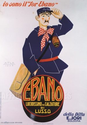 Cirage Ebano Bologne - VINTAGE POSTER BANK - Mode - reproduction numérique d'affiche ancienne