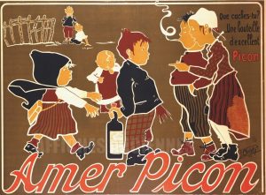 AFFICHE AMER PICON VIN APERITIF