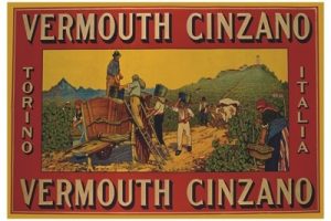 AFFICHE Vermouth Cinzano - VINTAGE POSTER BANK - thème Boissons - Reproduction numérique d'affiche ancienne