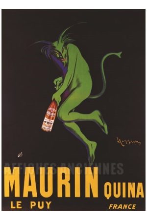 AFFICHE Maurin-Quina le Puy - VINTAGE POSTER BANK - thème Boissons - Reproduction numérique d'affiche ancienne