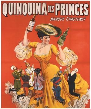 AFFICHE Quinquina des Princes - VINTAGE POSTER BANK - thème Boissons - Reproduction numérique d'affiche ancienne