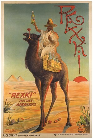 AFFICHE ApéritifRexki - VINTAGE POSTER BANK - thème Boissons - Reproduction numérique d'affiche ancienne