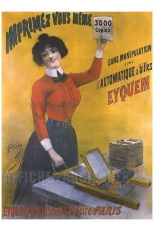 Eyquem l'Automatique à Billes - VINTAGE POSTER BANK - thème Energies, Industries, Commerce - Reproduction numérique d'affiche ancienne