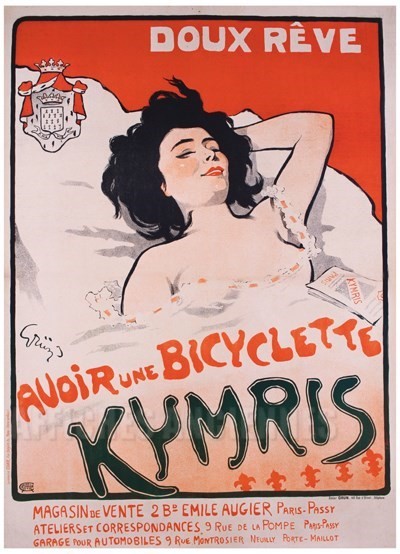 reproduction affiche ancienne Avoir une bicyclette Kymris - VINTAGE POSTER BANK - thème Bicyclette, Motocyclette - reproduction numérique d'affiche ancienne