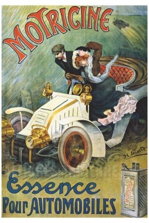 Motricine Essence pour automobile - VINTAGE POSTER BANK - thème Automobiles - Reproduction numérique d'affiche ancienne