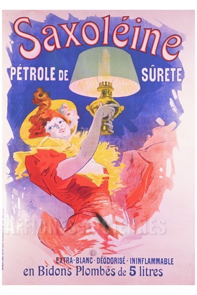 Saxoléine - VINTAGE POSTER BANK - thème Energies, Industries, Commerce - Reproduction numérique d'affiche ancienne