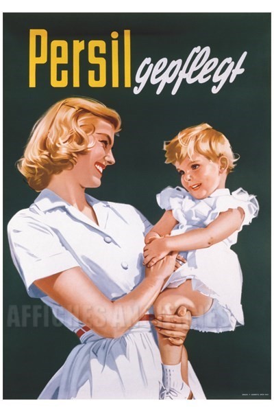 Lessive Persil - VINTAGE POSTER BANK - thème Hygiène, beauté, thermalisme - Reproduction numérique d'affiche ancienne