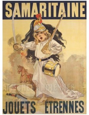Samaritaine Jouets Etrennes - VINTAGE POSTER BANK - thème Enfants - Reproduction numérique d'affiche ancienne