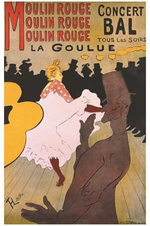 Moulin Rouge la Goulue Concert Bal par Toulouse-Lautrec Paris - VINTAGE POSTER BANK - thème Spectacle - reproduction numérique d'affiche ancienne