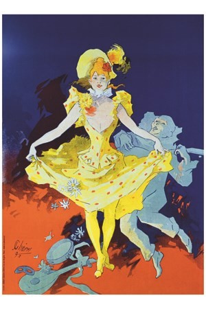 Danse Carnaval - VINTAGE POSTER BANK - thème Spectacle - reproduction numérique d'affiche ancienne