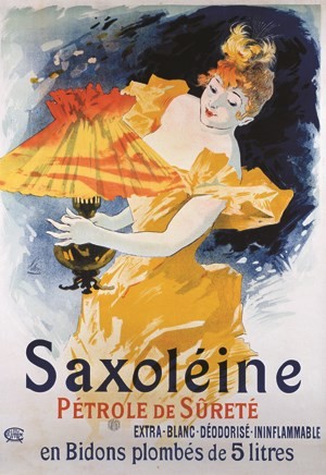 Saxoleine Pétrole de Sureté - VINTAGE POSTER BANK - thème Energies, Industries, Commerce - reproduction numérique d'affiche ancienne