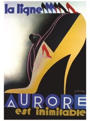 La Ligne Aurore est inimitable - VINTAGE POSTER BANK - Mode - reproduction numérique d'affiche ancienne