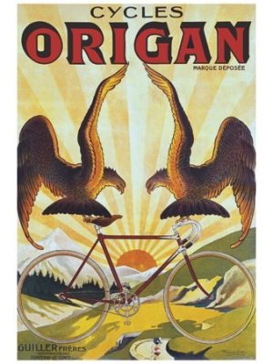 reproduction affiche ancienne Cycles Origan - VINTAGE POSTER BANK - thème Sports - reproduction numérique d'affiche ancienne