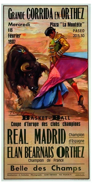 Corrida - VINTAGE POSTER BANK - thème Spectacle - reproduction numérique d'affiche ancienne