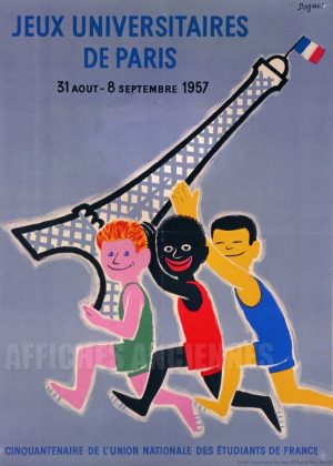 PARIS JEUX UNIVERSITAIRES 1957