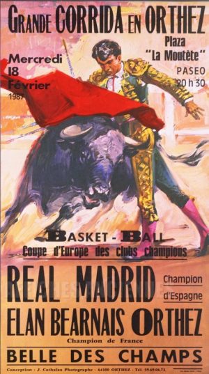 Grande Corrida en Orthez - VINTAGE POSTER BANK - thème Sports - reproduction numérique d'affiche ancienne