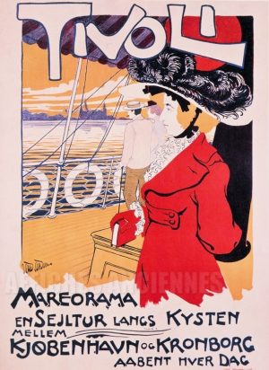 AFFICHE Tivoli Kronborg, Mareorama, Danemark - VINTAGE POSTER BANK - Ville, Pays divers - reproduction numérique d'affiche ancienne