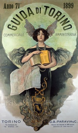 Guida de Torino - VINTAGE POSTER BANK - thème Pays, villes, voyages - reproduction numérique d'affiche ancienne