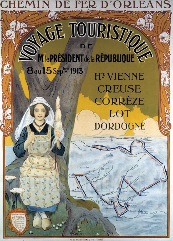 Voyage Touristique - VINTAGE POSTER BANK - thème Montagne - reproduction numérique d'affiche ancienne